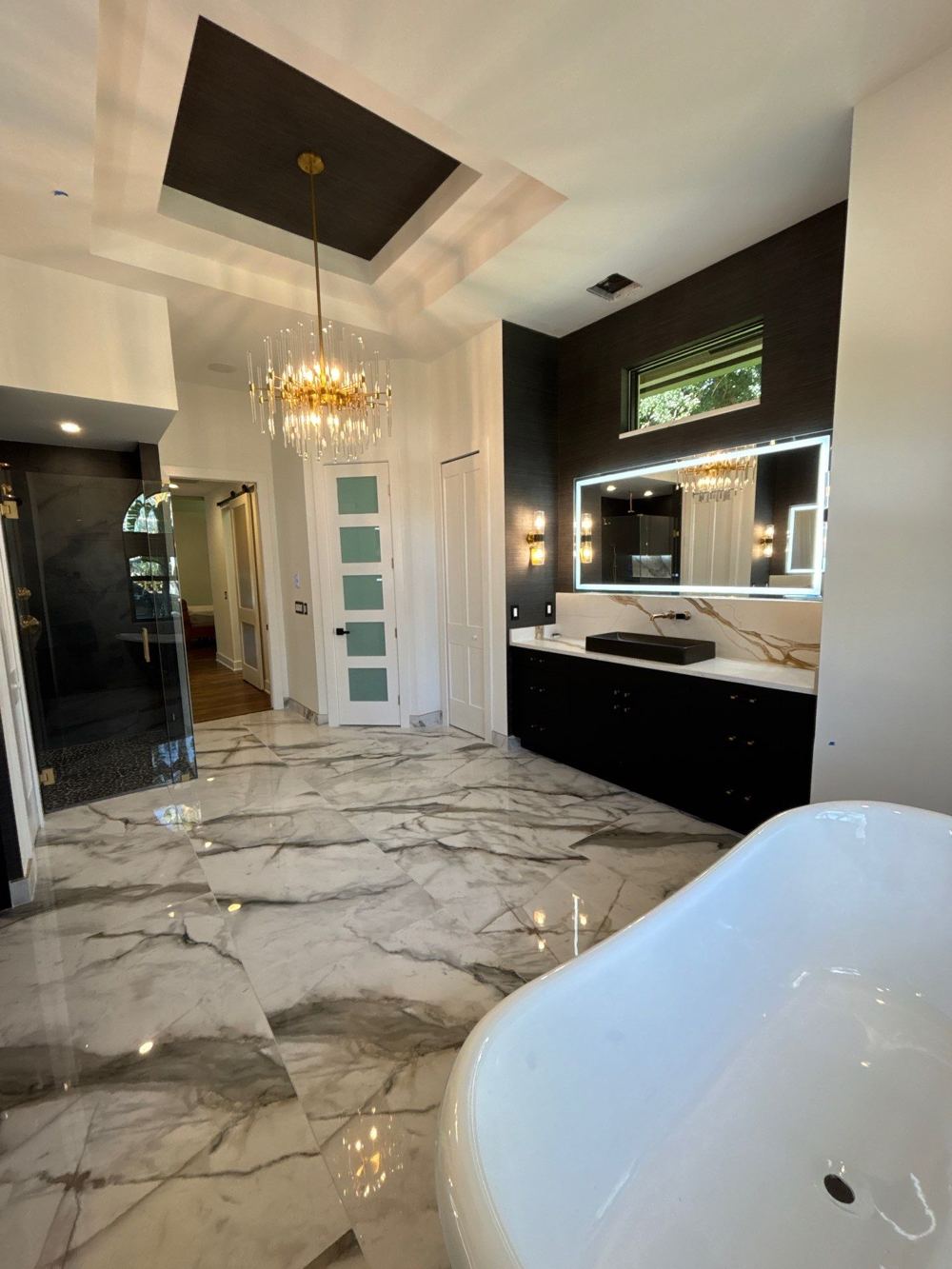 Completed luxury bathroom remodel by H&H Signature Renovations